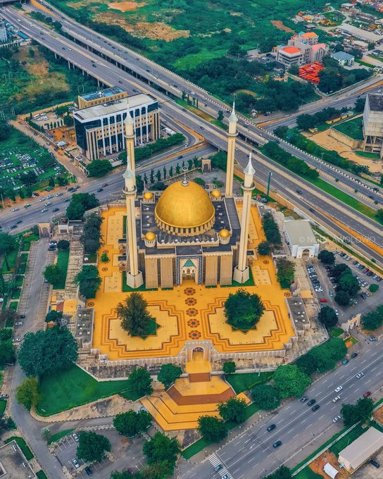 Drone Image of National Mosque Abuja