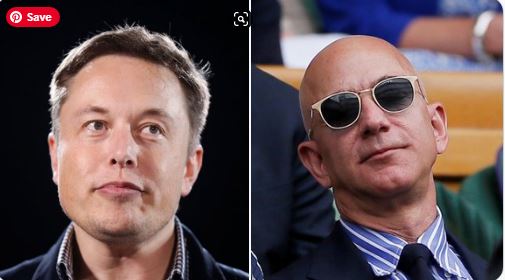 Elon Musk and Jeff Bazos